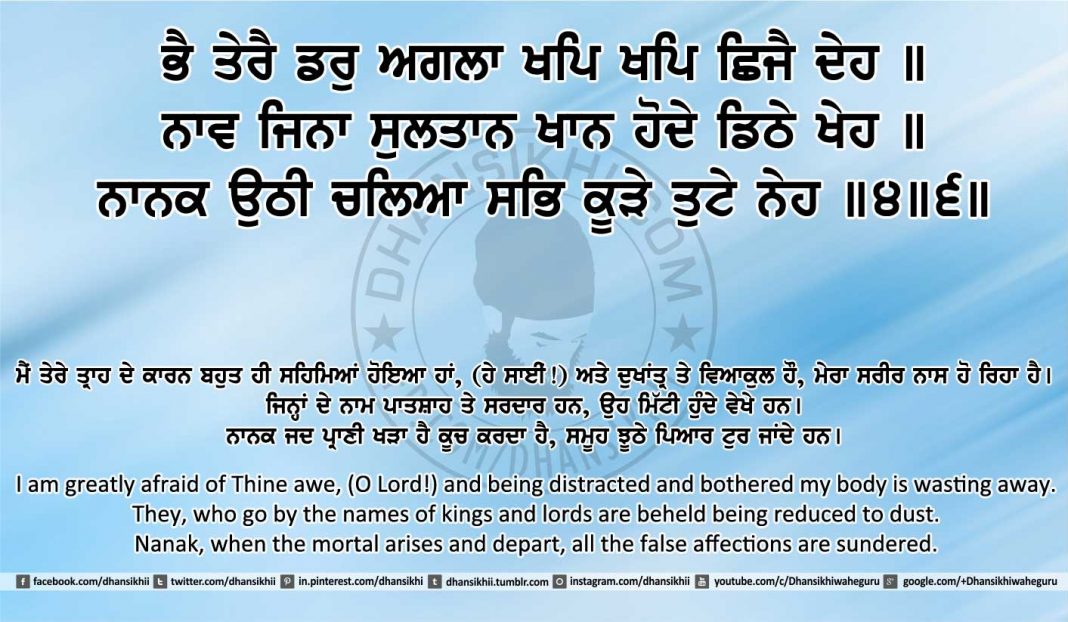 Sri Guru Granth Sahib Ji Arth Ang 16 post 10