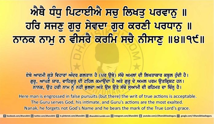 Sri Guru Granth Sahib Ji Arth Ang 21 post 13