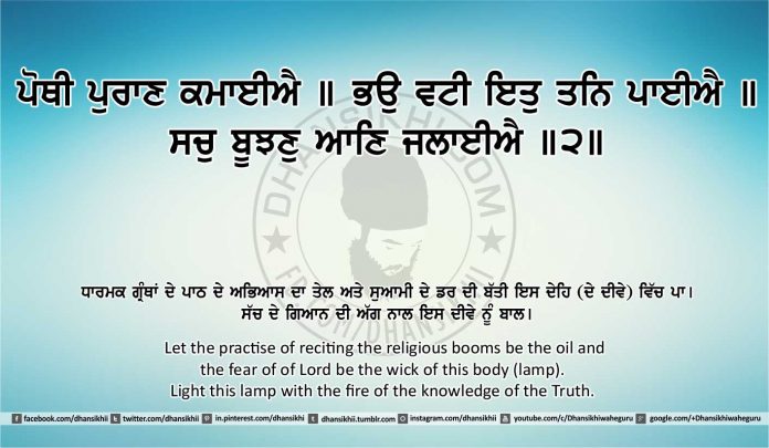 Sri Guru Granth Sahib Ji Arth Ang 25 post 25