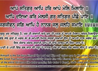 Ang 41 post 6 Sri Guru Granth Sahib Ji Arth Ang 41 post 6
