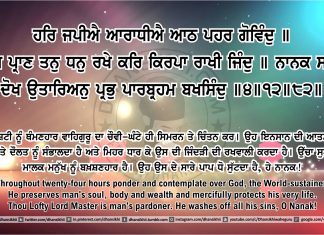 Ang 46 post 15 Sri Guru Granth Sahib Ji Arth Ang 46 post 15