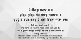 Ang 51 post 11 Sri Guru Granth Sahib Ji Arth Ang 51 post 11