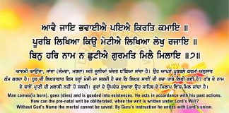Ang 59 post 12 Sri Guru Granth Sahib Ji Arth Ang 59 post 12