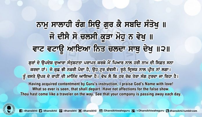 Sri Guru Granth SahibJi Arth Ang 61 Post 9