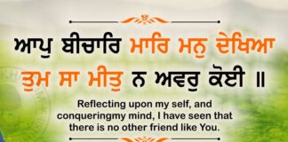 Gurbani Quotes Aap Bichar Maar Gurbani Quotes - Aap Beechaar Maar Man