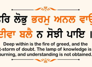 Gurbani Quotes Antar Lobh Bharm Anthar Lobh Bharam Anal Vaao