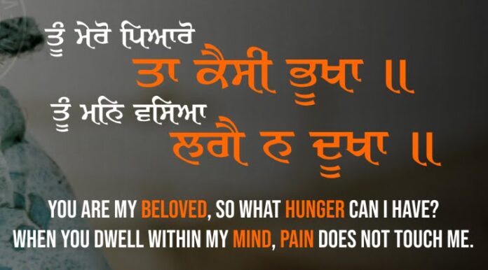 Gurbani Quotes - Tu Mero Pyaro Tan